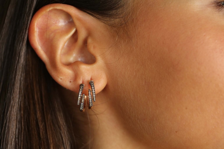 Claw Brown Earrings - REİS (1)