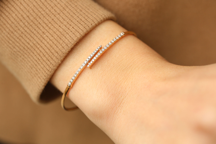 Claw White Bangle - REİS (1)