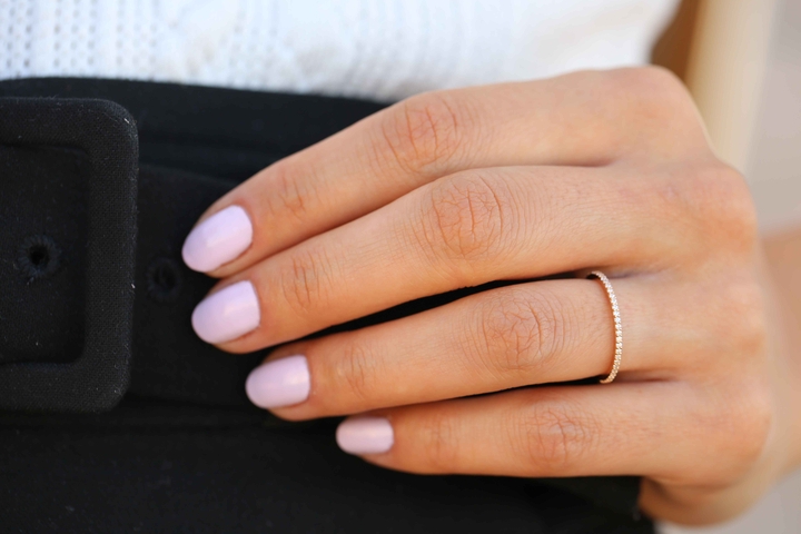 En İnce Yarım Tur Pırlanta Yüzük - REİS