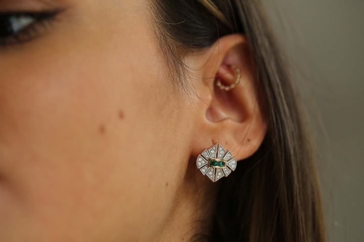 Gotham Green Earrings - REİS
