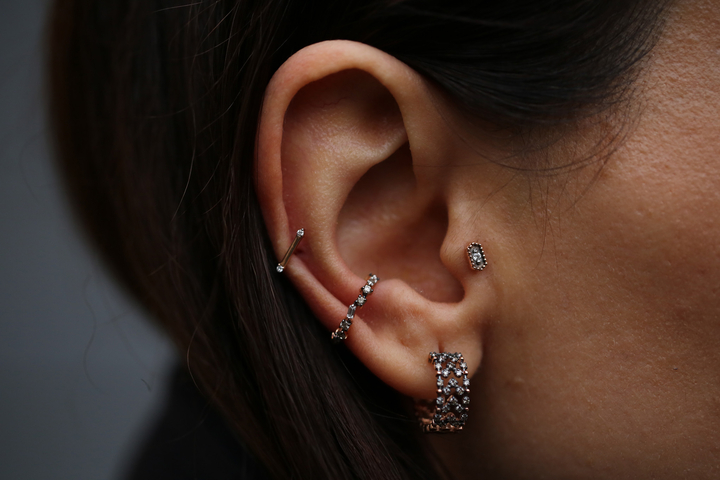 Loure Shine Brown Earrings - REİS (1)