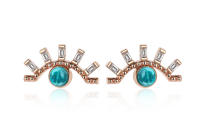 Mavi Ay Earrings - REİS (1)