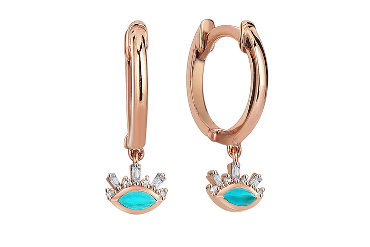 Mini Mavi Ay Küpe - REİS