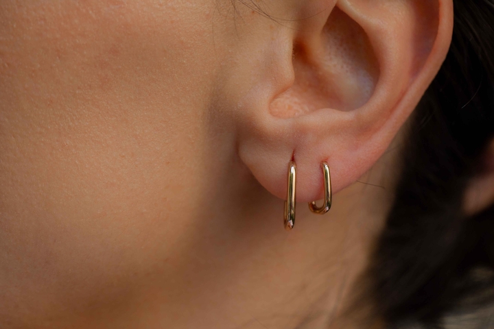 Mini Dikdörtgen Küpe - REİS