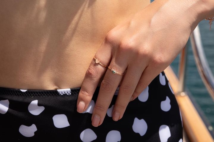 Mini Mavi Ay Ring - REİS