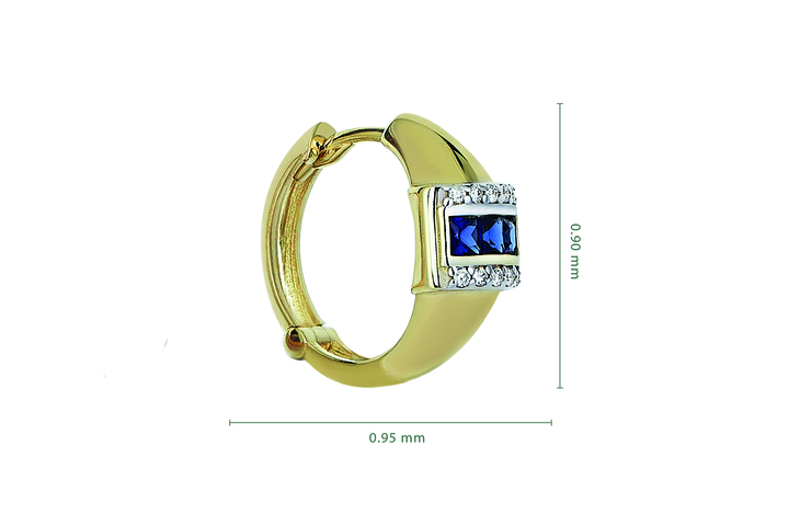 Navy Earrings - REİS (1)