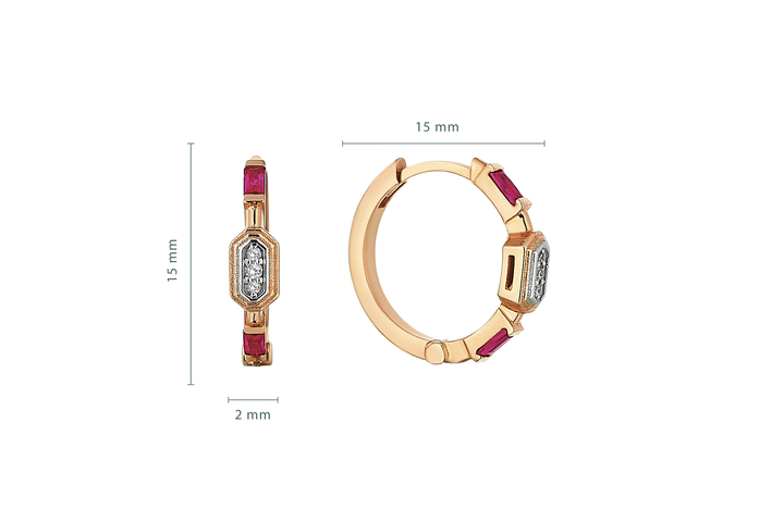 Ruby Glow Earrings - REİS (1)