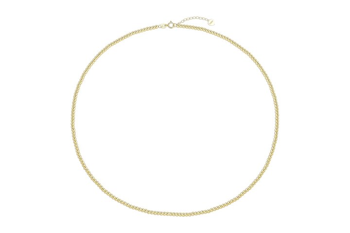 Seven & Eleven Gold Bead Necklace - REİS